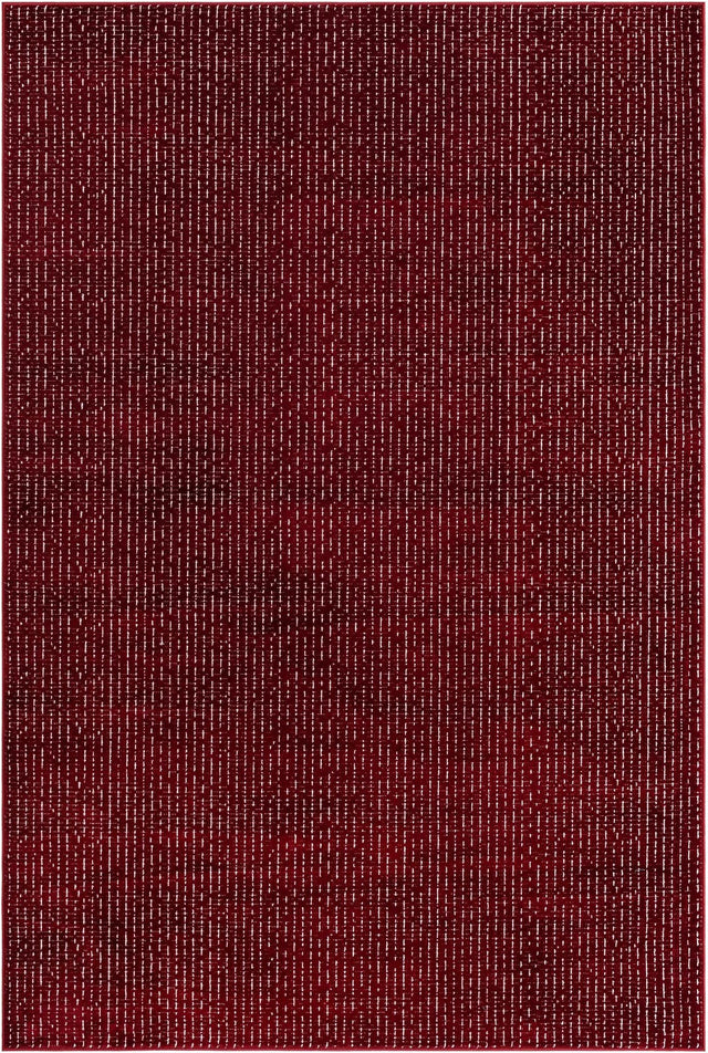 Burgundy Red 5' 3 x 8' Aakaar Rectangle Area Rug 85% Polypropylene & 15% Chenille Living Room Bedroom Carpet for Sale at Rug Engine
