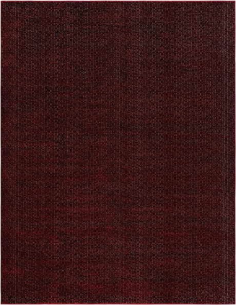 Burgundy Red 7' 10 x 10' Aakaar Rectangle Area Rug 85% Polypropylene & 15% Chenille Living Room Bedroom Carpet for Sale at Rug Engine