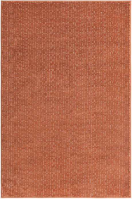 Dusty Pink 4' 1 x 6' 1 Aakaar Rectangle Area Rug 85% Polypropylene & 15% Chenille Living Room Bedroom Carpet for Sale at Rug Engine