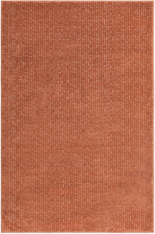 Dusty Pink 4' 1 x 6' 1 Aakaar Rectangle Area Rug 85% Polypropylene & 15% Chenille Living Room Bedroom Carpet for Sale at Rug Engine