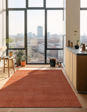 Dusty Pink 5' 3 x 8' Aakaar Rectangle Area Rug 85% Polypropylene & 15% Chenille Living Room Bedroom Carpet for Sale at Rug Engine