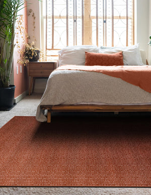Dusty Pink 5' 3 x 8' Aakaar Rectangle Area Rug 85% Polypropylene & 15% Chenille Living Room Bedroom Carpet for Sale at Rug Engine