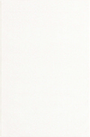 Ivory White 4' 1 x 6' 1 Aakaar Rectangle Area Rug 85% Polypropylene & 15% Chenille Living Room Bedroom Carpet for Sale at Rug Engine