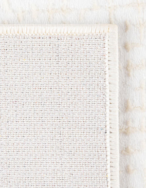 Ivory White 4' 1 x 6' 1 Aakaar Rectangle Area Rug 85% Polypropylene & 15% Chenille Living Room Bedroom Carpet for Sale at Rug Engine