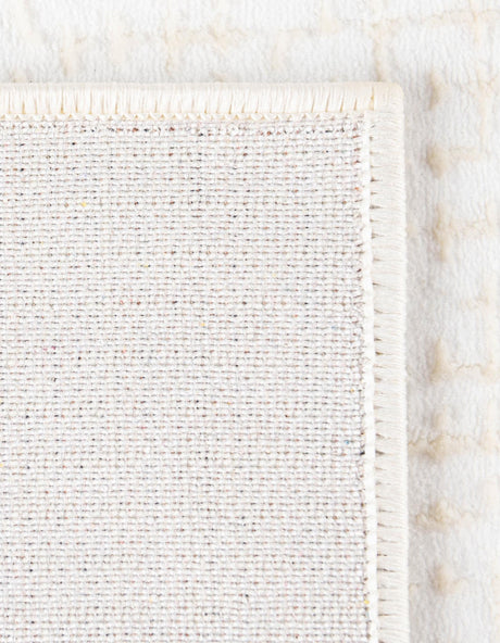 Ivory White 4' 1 x 6' 1 Aakaar Rectangle Area Rug 85% Polypropylene & 15% Chenille Living Room Bedroom Carpet for Sale at Rug Engine