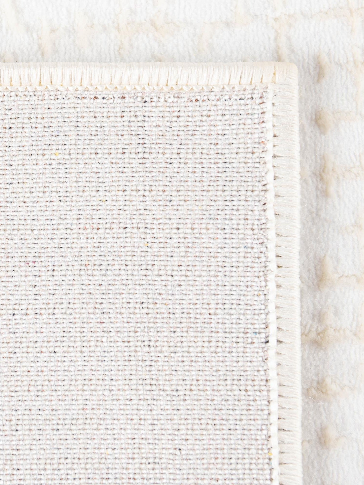Ivory White 7' 10 x 10' Aakaar Rectangle Area Rug 85% Polypropylene & 15% Chenille Living Room Bedroom Carpet for Sale at Rug Engine