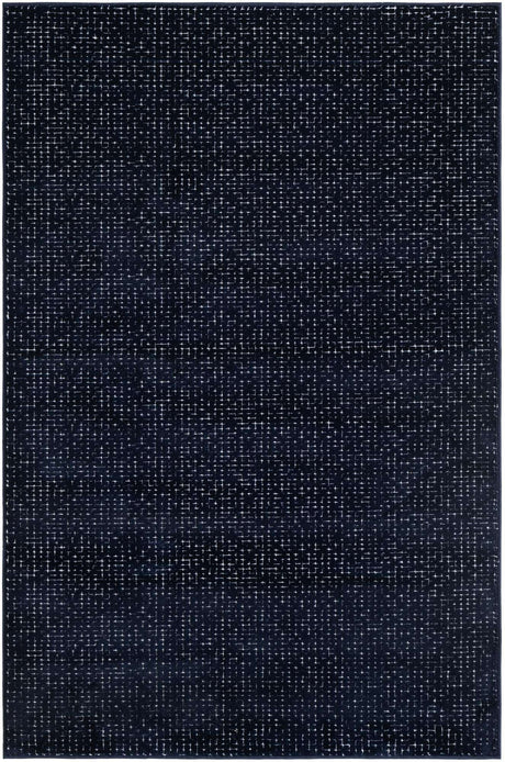Midnight Blue 4' 1 x 6' 1 Aakaar Rectangle Area Rug 85% Polypropylene & 15% Chenille Living Room Bedroom Carpet for Sale at Rug Engine