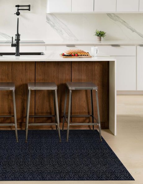 Midnight Blue 5' 3 x 8' Aakaar Rectangle Area Rug 85% Polypropylene & 15% Chenille Living Room Bedroom Carpet for Sale at Rug Engine