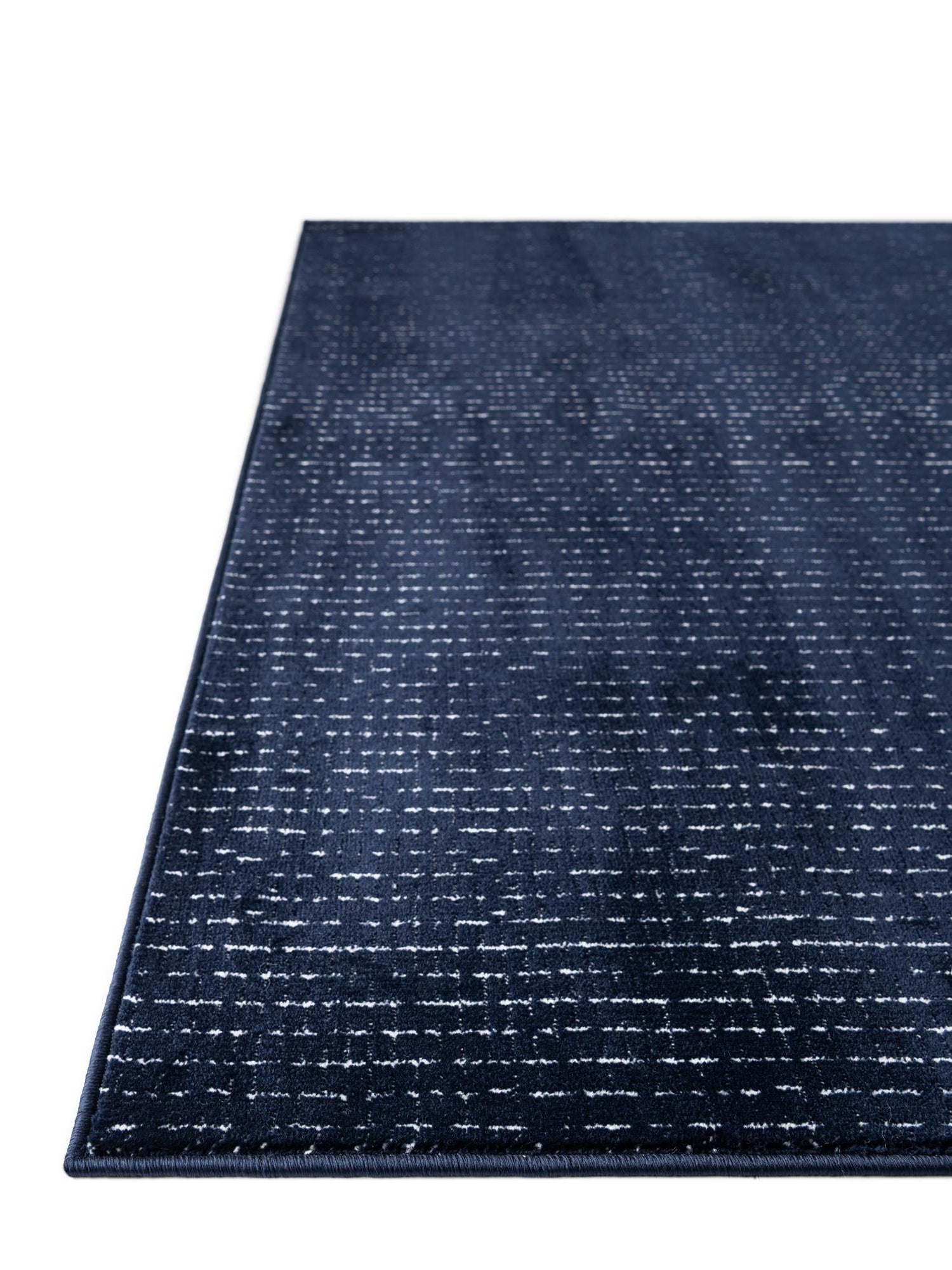 Midnight Blue 5' 3 x 8' Aakaar Rectangle Area Rug 85% Polypropylene & 15% Chenille Living Room Bedroom Carpet for Sale at Rug Engine