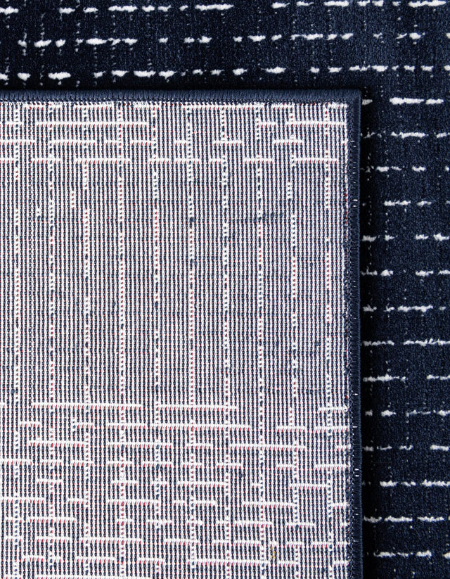 Midnight Blue 4' 1 x 6' 1 Aakaar Rectangle Area Rug 85% Polypropylene & 15% Chenille Living Room Bedroom Carpet for Sale at Rug Engine
