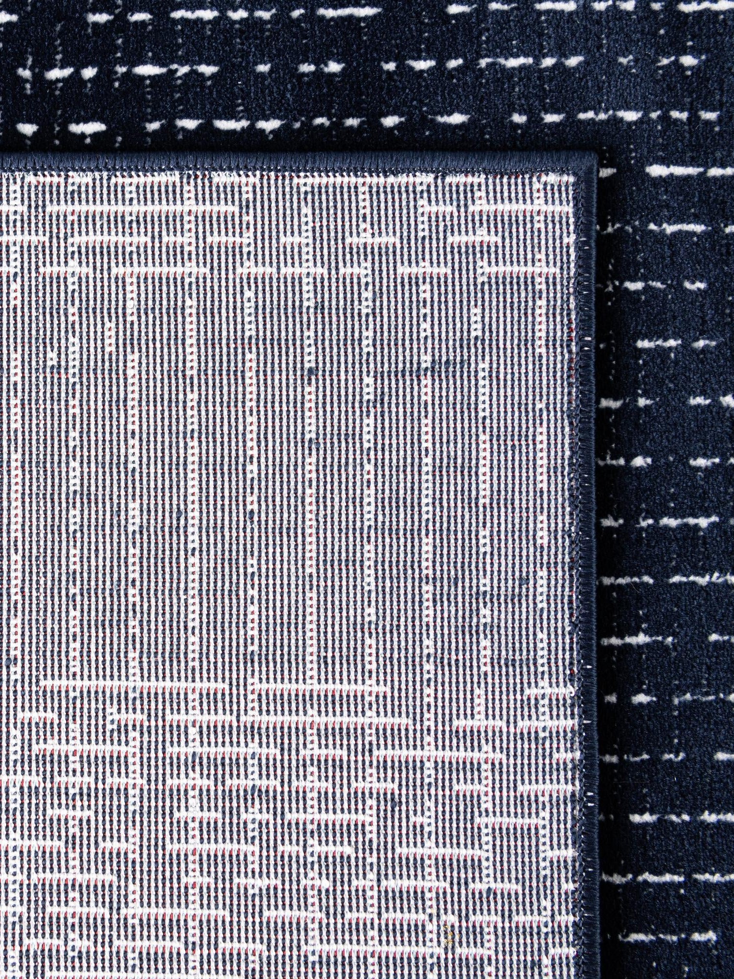 Midnight Blue 5' 3 x 8' Aakaar Rectangle Area Rug 85% Polypropylene & 15% Chenille Living Room Bedroom Carpet for Sale at Rug Engine
