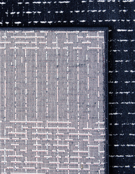 Midnight Blue 2' x 6' 1 Aakaar Runner Area Rug 85% Polypropylene & 15% Chenille Living Room Bedroom Carpet for Sale at Rug Engine