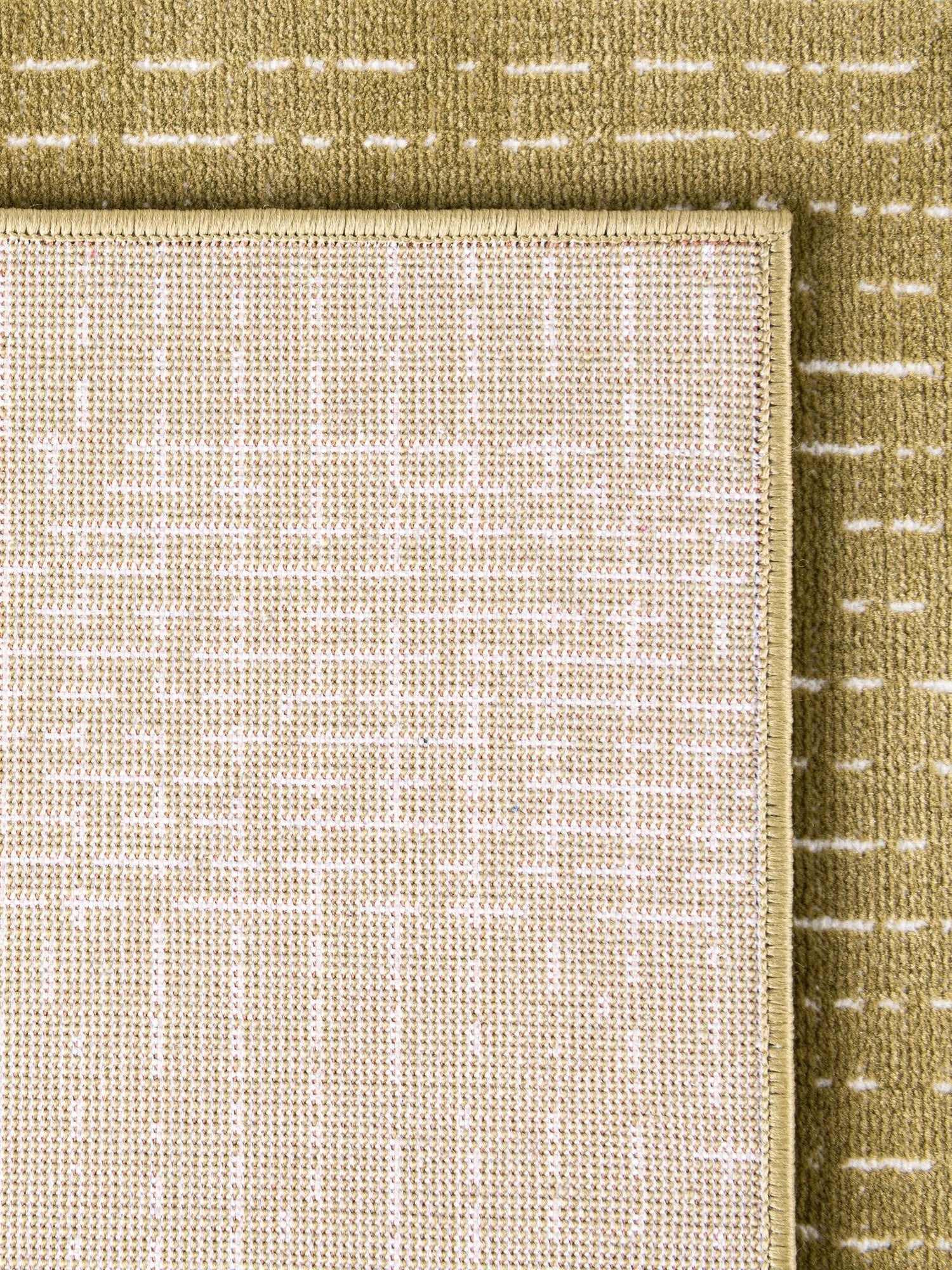 Olive Green 5' 3 x 8' Aakaar Rectangle Area Rug 85% Polypropylene & 15% Chenille Living Room Bedroom Carpet for Sale at Rug Engine