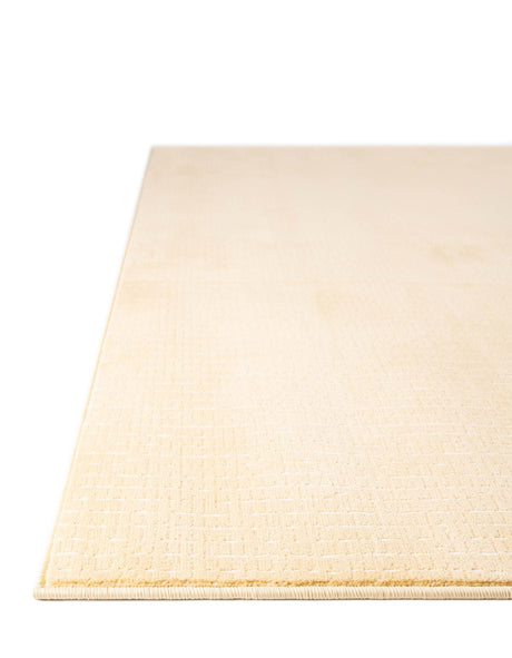 Beige and Cream 5' 3 x 8' Aakaar Rectangle Area Rug 85% Polypropylene & 15% Chenille Living Room Bedroom Carpet for Sale at Rug Engine
