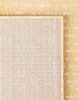 Beige and Cream 2' x 6' 1 Aakaar Runner Area Rug 85% Polypropylene & 15% Chenille Living Room Bedroom Carpet for Sale at Rug Engine