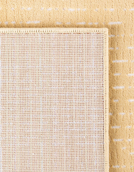Beige and Cream 2' x 6' 1 Aakaar Runner Area Rug 85% Polypropylene & 15% Chenille Living Room Bedroom Carpet for Sale at Rug Engine