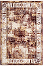 Burgundy Red 5' 3 x 8' Narenj Rectangle Area Rug 85% Polypropylene & 15% Polyester Traditional Classic Carpet for Living, Dining, Bedrooms, Office for Sale at Rug Engine