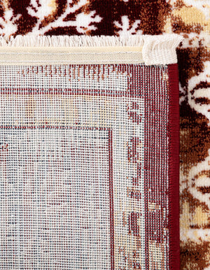 Burgundy Red 2' x 6' 1 Narenj Runner Area Rug 85% Polypropylene & 15% Polyester Traditional Classic Carpet for Living, Dining, Bedrooms, Office for Sale at Rug Engine