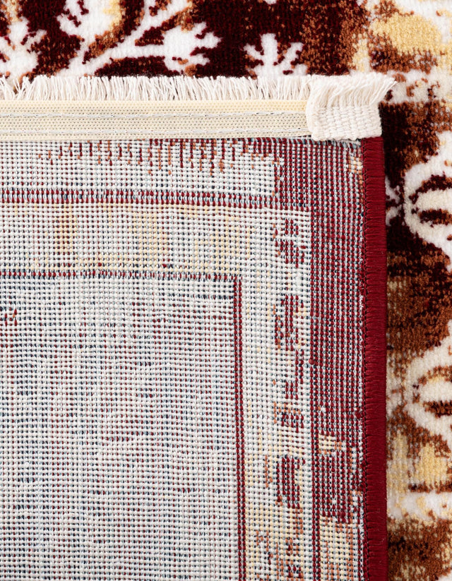 Burgundy Red 2' x 6' 1 Narenj Runner Area Rug 85% Polypropylene & 15% Polyester Traditional Classic Carpet for Living, Dining, Bedrooms, Office for Sale at Rug Engine