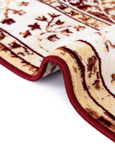 Burgundy Red 2' x 6' 1 Narenj Runner Area Rug 85% Polypropylene & 15% Polyester Traditional Classic Carpet for Living, Dining, Bedrooms, Office for Sale at Rug Engine