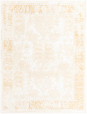 Ivory 7' 10 x 10' Narenj Rectangle Area Rug 85% Polypropylene & 15% Polyester Traditional Classic Carpet for Living, Dining, Bedrooms, Office for Sale at Rug Engine