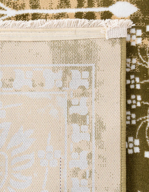 Green and Beige 7' 10 x 10' Narenj Rectangle Area Rug 85% Polypropylene & 15% Polyester Traditional Classic Carpet for Living, Dining, Bedrooms, Office for Sale at Rug Engine