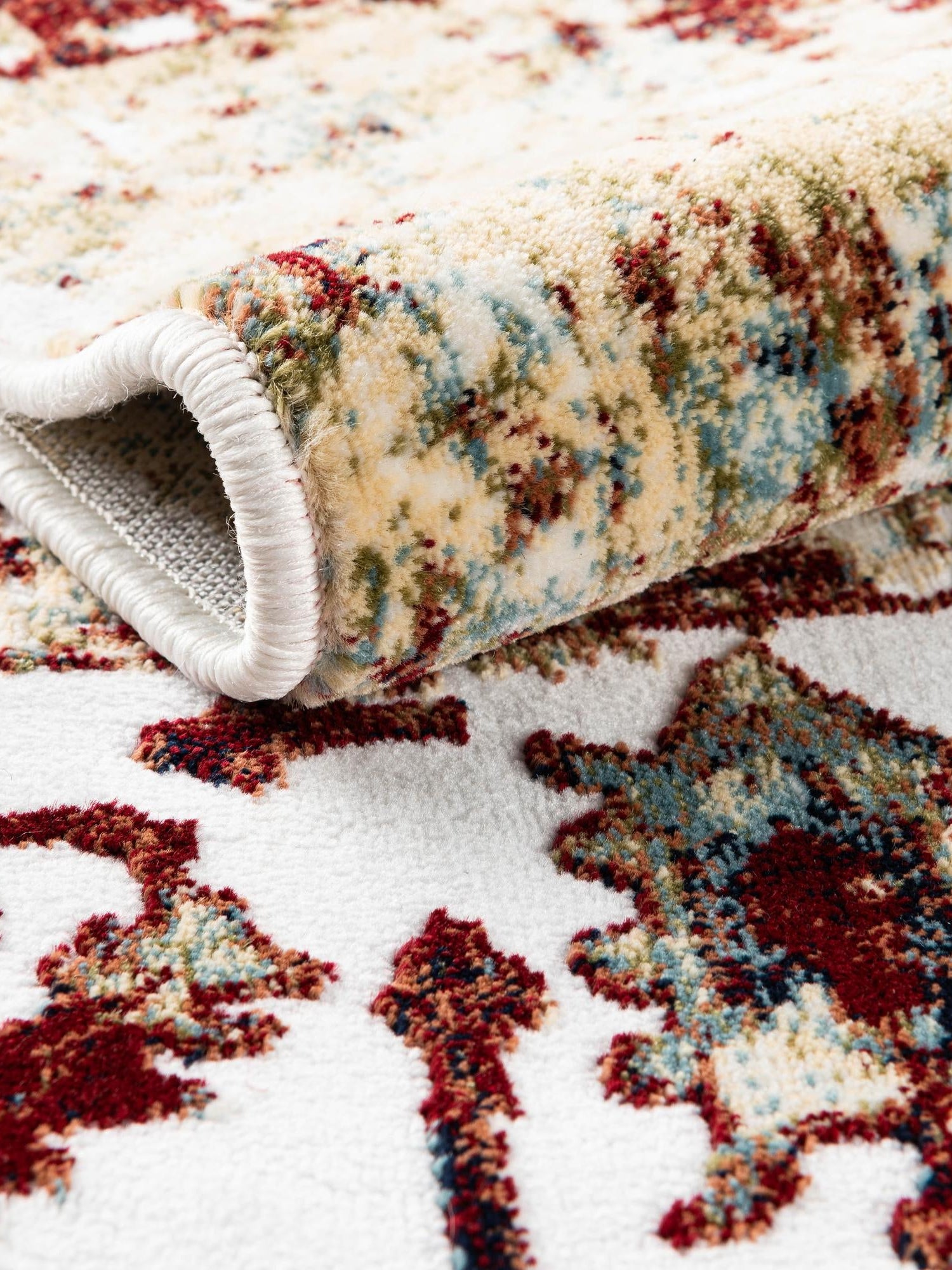 Multicolor 7' 10 x 10' Narenj Rectangle Area Rug 85% Polypropylene & 15% Polyester Traditional Classic Carpet for Living, Dining, Bedrooms, Office for Sale at Rug Engine