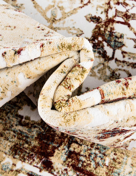 Multicolor 7' 10 x 10' Narenj Rectangle Area Rug 85% Polypropylene & 15% Polyester Traditional Classic Carpet for Living, Dining, Bedrooms, Office for Sale at Rug Engine