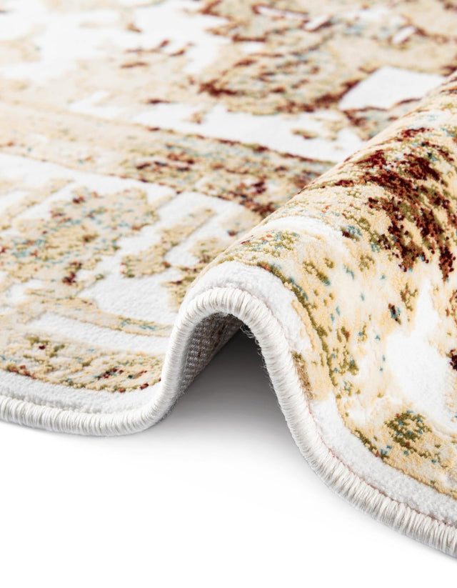 Multicolor 4' 1 x 6' 1 Narenj Rectangle Area Rug 85% Polypropylene & 15% Polyester Traditional Classic Carpet for Living, Dining, Bedrooms, Office for Sale at Rug Engine