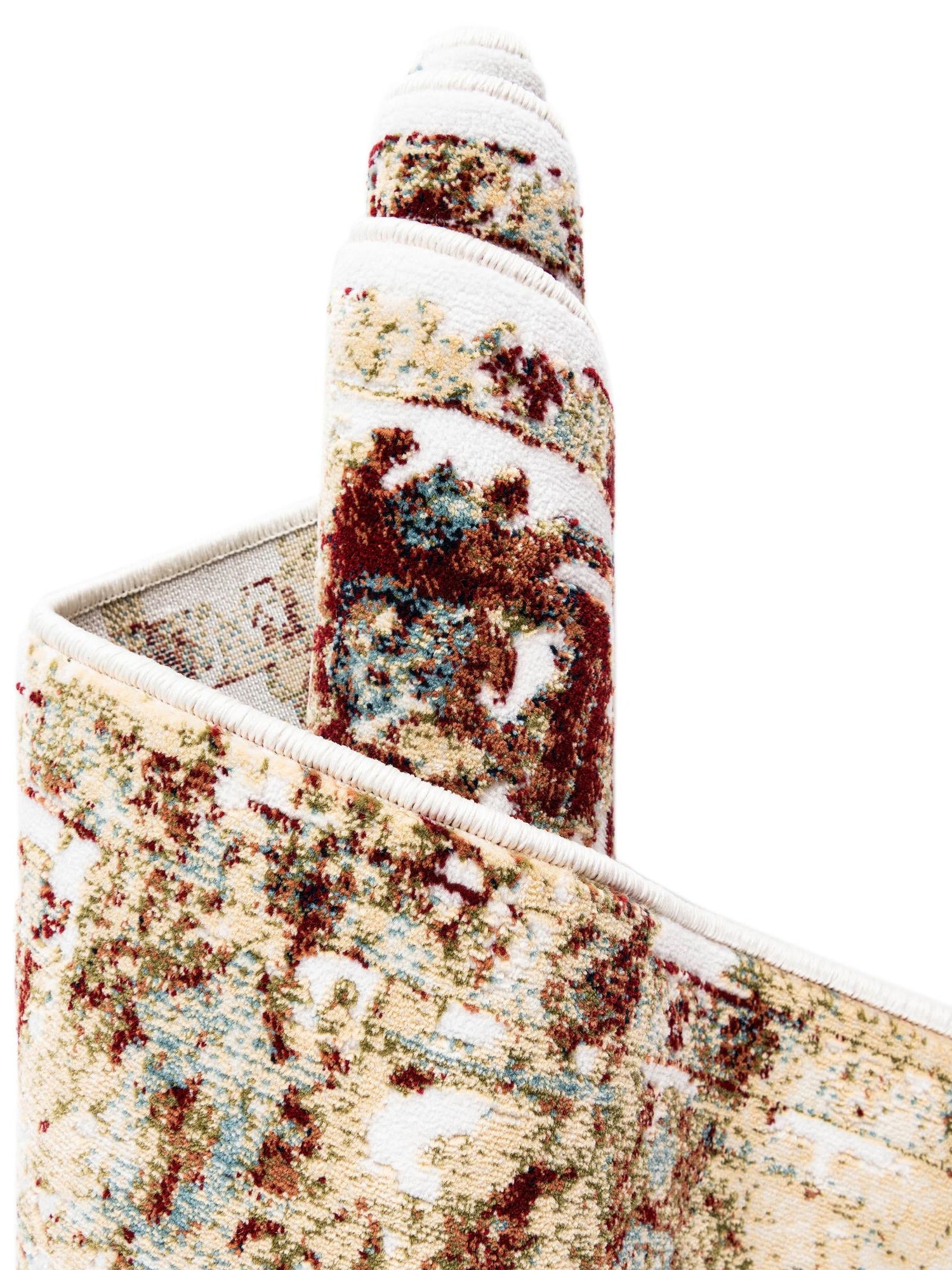 Multicolor 5' 3 x 8' Narenj Rectangle Area Rug 85% Polypropylene & 15% Polyester Traditional Classic Carpet for Living, Dining, Bedrooms, Office for Sale at Rug Engine