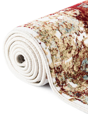 Multicolor 4' 1 x 6' 1 Narenj Rectangle Area Rug 85% Polypropylene & 15% Polyester Traditional Classic Carpet for Living, Dining, Bedrooms, Office for Sale at Rug Engine