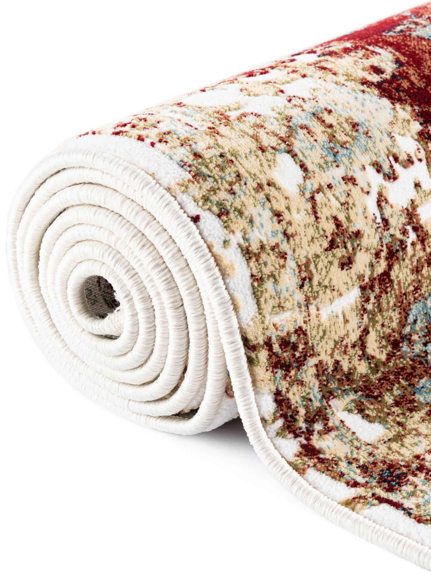 Multicolor 5' 3 x 8' Narenj Rectangle Area Rug 85% Polypropylene & 15% Polyester Traditional Classic Carpet for Living, Dining, Bedrooms, Office for Sale at Rug Engine