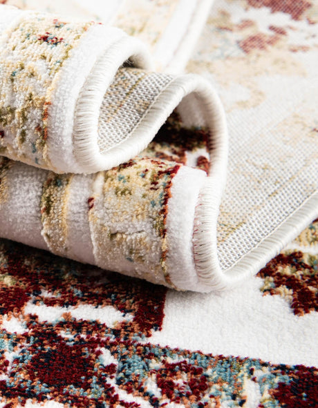 Multicolor 5' 3 x 8' Narenj Rectangle Area Rug 85% Polypropylene & 15% Polyester Traditional Classic Carpet for Living, Dining, Bedrooms, Office for Sale at Rug Engine