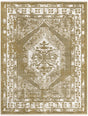 Olive Green 7' 10 x 10' Narenj Rectangle Area Rug 85% Polypropylene & 15% Polyester Traditional Classic Carpet for Living, Dining, Bedrooms, Office for Sale at Rug Engine