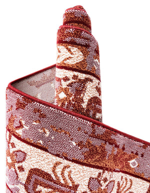 Burgundy Red 2' x 6' 1 Narenj Runner Area Rug 85% Polypropylene & 15% Polyester Traditional Classic Carpet for Living, Dining, Bedrooms, Office for Sale at Rug Engine