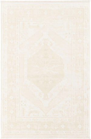 Ivory 4' 1 x 6' 1 Narenj Rectangle Area Rug 85% Polypropylene & 15% Polyester Traditional Classic Carpet for Living, Dining, Bedrooms, Office for Sale at Rug Engine