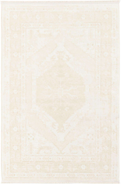 Ivory 4' 1 x 6' 1 Narenj Rectangle Area Rug 85% Polypropylene & 15% Polyester Traditional Classic Carpet for Living, Dining, Bedrooms, Office for Sale at Rug Engine