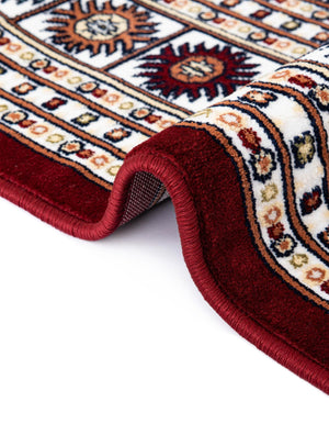 Ivory 5' 3 x 8' Narenj Rectangle Area Rug 85% Polypropylene & 15% Polyester Traditional Classic Carpet for Living, Dining, Bedrooms, Office for Sale at Rug Engine