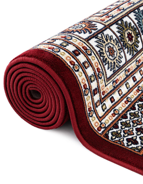 Ivory 5' 3 x 8' Narenj Rectangle Area Rug 85% Polypropylene & 15% Polyester Traditional Classic Carpet for Living, Dining, Bedrooms, Office for Sale at Rug Engine