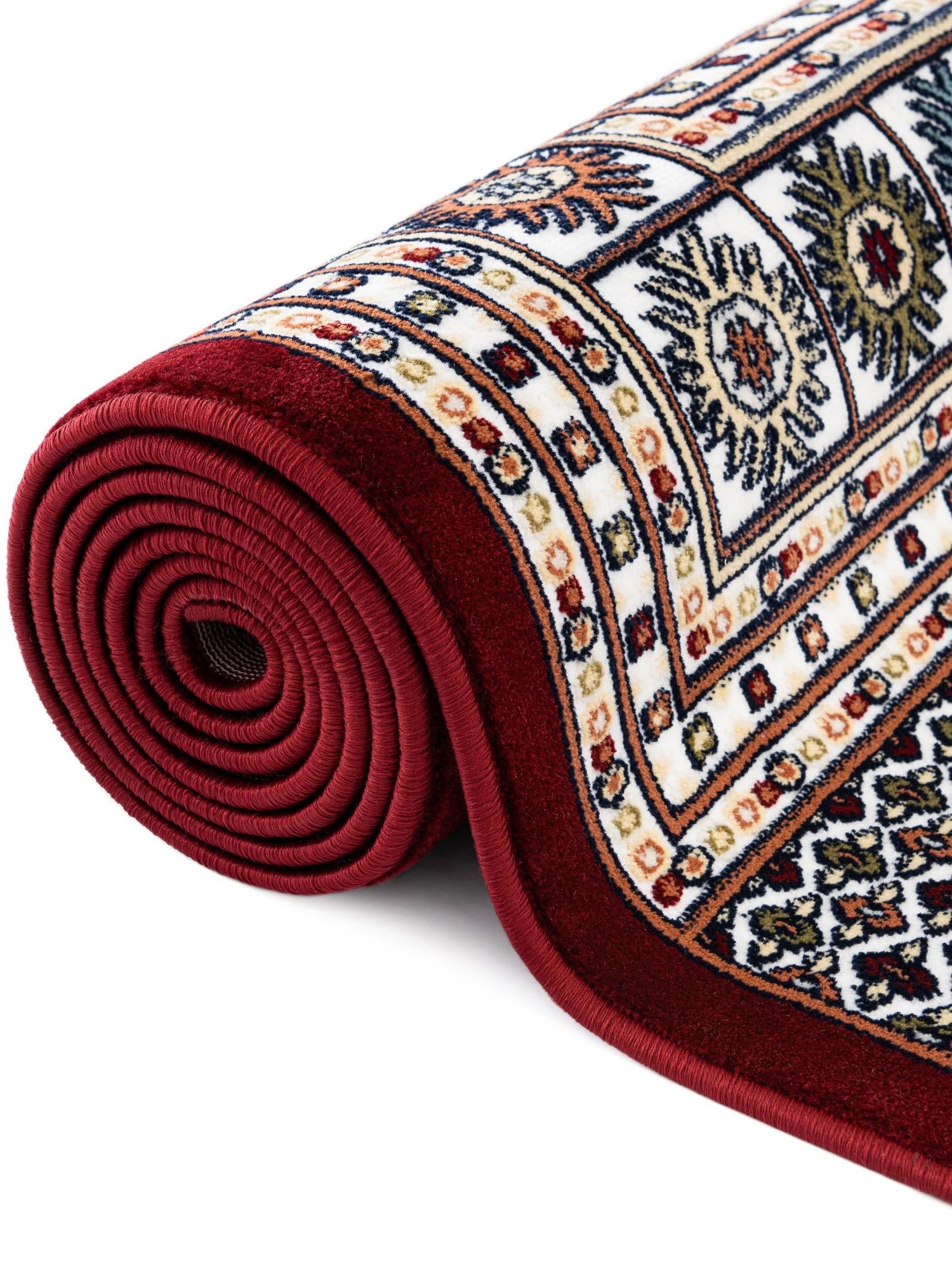 Ivory 7' 10 x 10' Narenj Rectangle Area Rug 85% Polypropylene & 15% Polyester Traditional Classic Carpet for Living, Dining, Bedrooms, Office for Sale at Rug Engine
