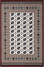 Ivory 5' 3 x 8' Narenj Rectangle Area Rug 85% Polypropylene & 15% Polyester Traditional Classic Carpet for Living, Dining, Bedrooms, Office for Sale at Rug Engine