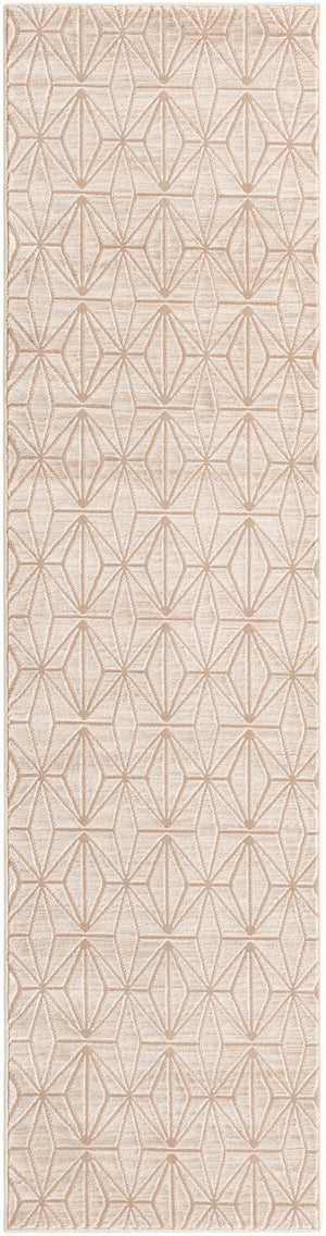 Beige 2' 7 x 10' Jill Zarin Uptown Runner Area Rug 70% Polypropylene & 30% Polyester  Contemporary Carpet for Living, Dining, Office, Bedroom for Sale at Rug Engine