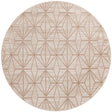 Beige 4' 1 x 4' 1 Jill Zarin Uptown Round Area Rug 70% Polypropylene & 30% Polyester  Contemporary Carpet for Living, Dining, Office, Bedroom for Sale at Rug Engine