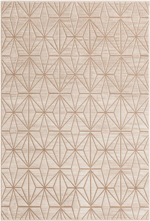 Beige 4' 1 x 6' 1 Jill Zarin Uptown Rectangle Area Rug 70% Polypropylene & 30% Polyester  Contemporary Carpet for Living, Dining, Office, Bedroom for Sale at Rug Engine