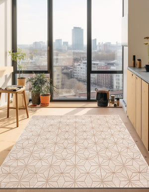 Beige 2' x 3' 1 Jill Zarin Uptown Rectangle Area Rug 70% Polypropylene & 30% Polyester  Contemporary Carpet for Living, Dining, Office, Bedroom for Sale at Rug Engine