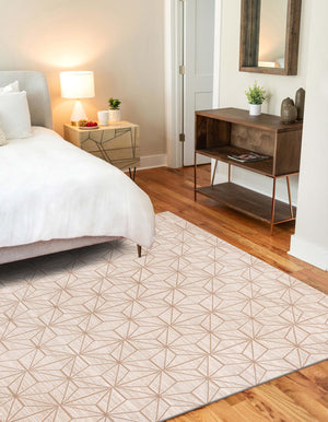Beige 2' x 3' 1 Jill Zarin Uptown Rectangle Area Rug 70% Polypropylene & 30% Polyester  Contemporary Carpet for Living, Dining, Office, Bedroom for Sale at Rug Engine