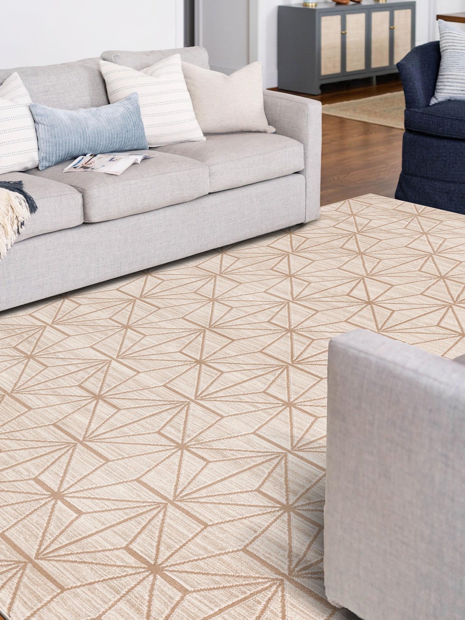 Beige 2' x 3' 1 Jill Zarin Uptown Rectangle Area Rug 70% Polypropylene & 30% Polyester  Contemporary Carpet for Living, Dining, Office, Bedroom for Sale at Rug Engine