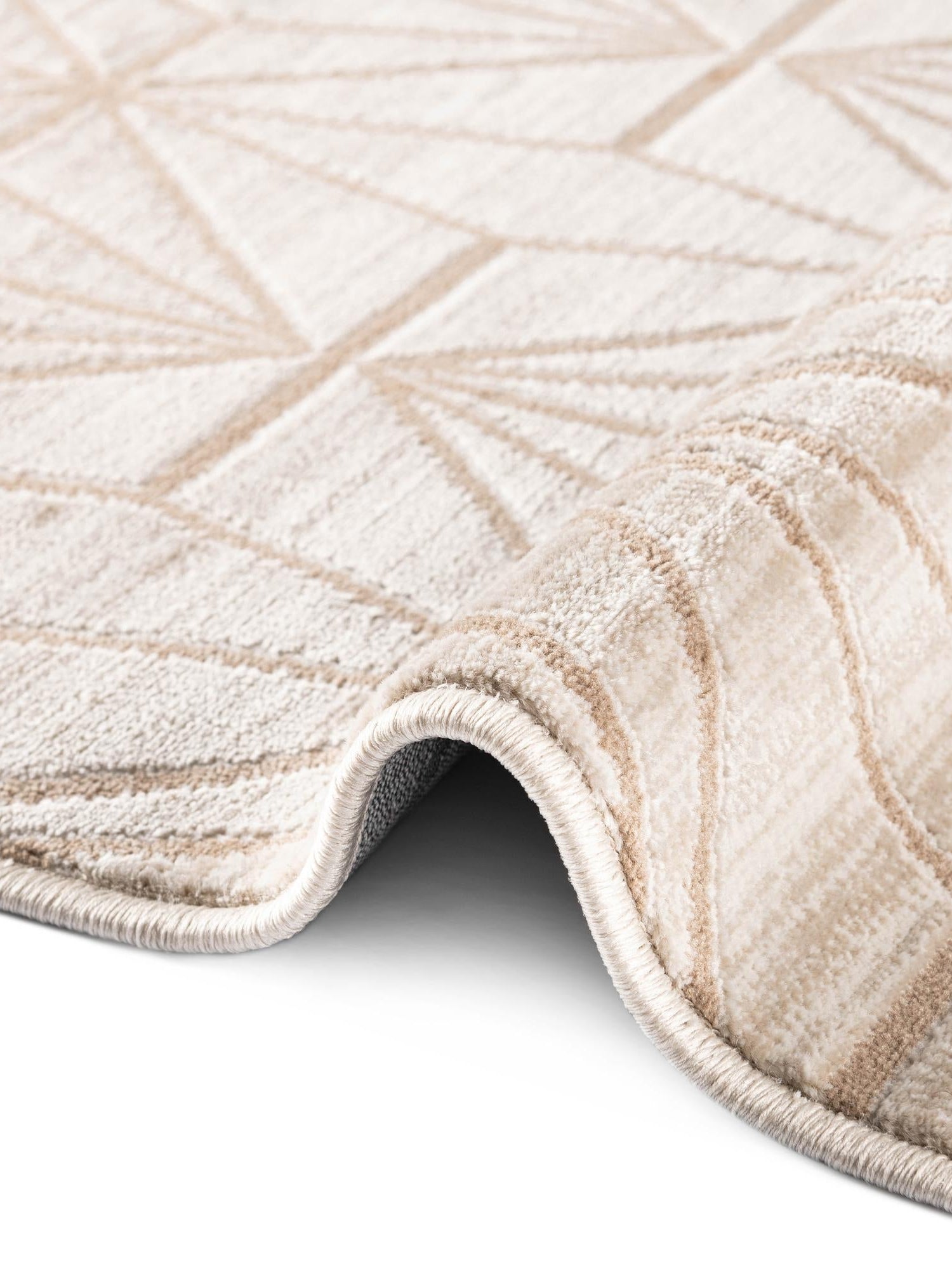 Beige 2' 7 x 10' Jill Zarin Uptown Runner Area Rug 70% Polypropylene & 30% Polyester  Contemporary Carpet for Living, Dining, Office, Bedroom for Sale at Rug Engine