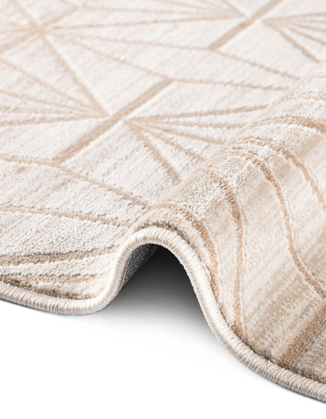 Beige 2' 7 x 10' Jill Zarin Uptown Runner Area Rug 70% Polypropylene & 30% Polyester  Contemporary Carpet for Living, Dining, Office, Bedroom for Sale at Rug Engine