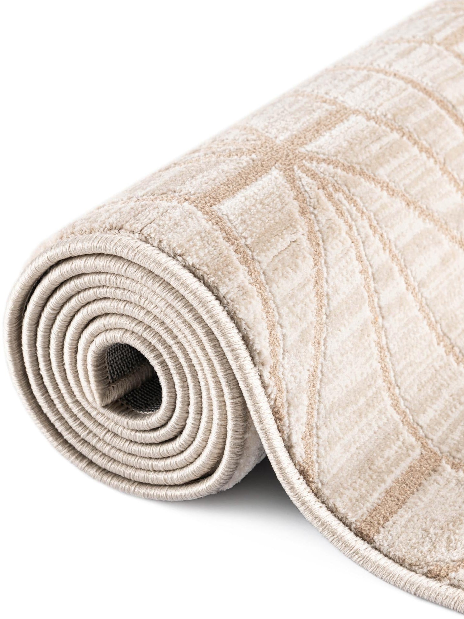Beige 2' x 5' 1 Jill Zarin Uptown Runner Area Rug 70% Polypropylene & 30% Polyester  Contemporary Carpet for Living, Dining, Office, Bedroom for Sale at Rug Engine